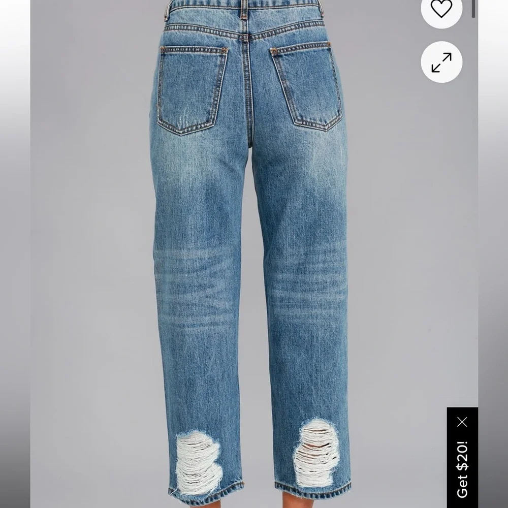 EVIDNT Malibu Medium Wash Distressed Girlfriend Jeans | Sz 27 - Picture 2 of 11